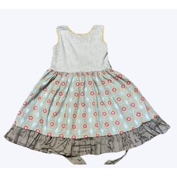 Mustard Pie 5T Dress for Girls Ruffle Tunic Flowered Dress - Picture 4 of 5